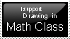 i support drawing in math class stamp